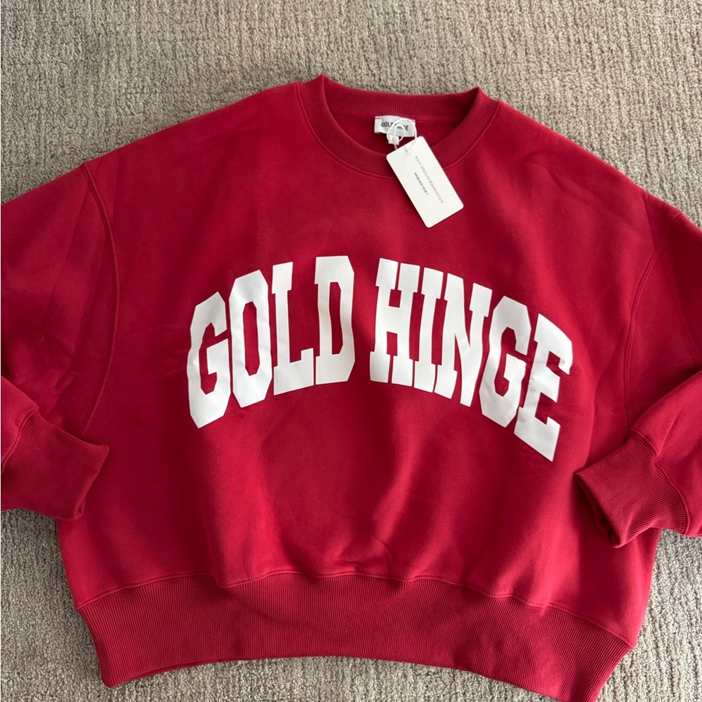 Gold Hinge Red Sweatshirt